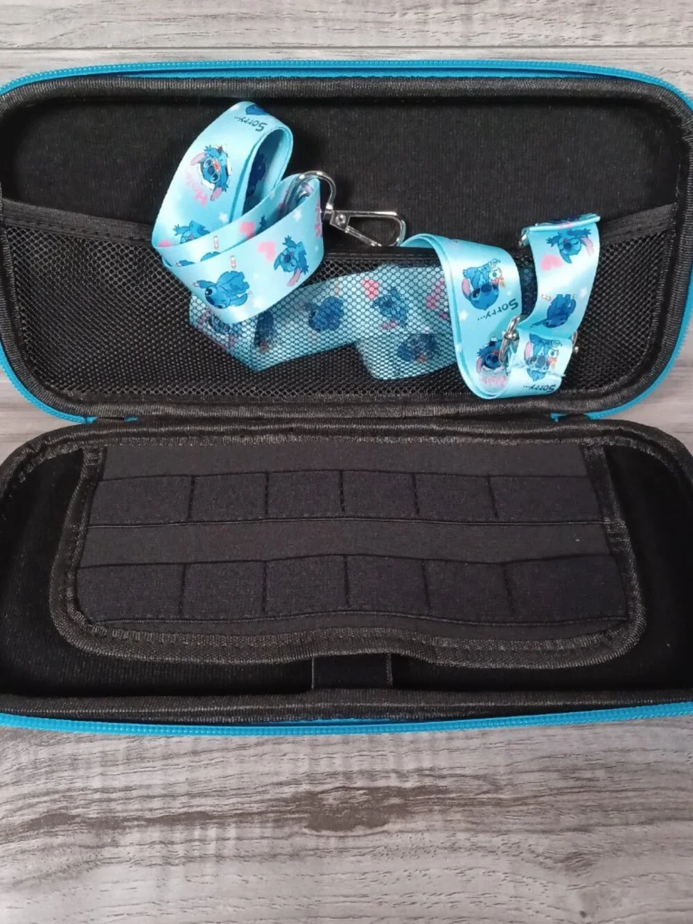 New Unbranded Disney Stitch & Angel Nintendo Switch Carrying Case With Strap